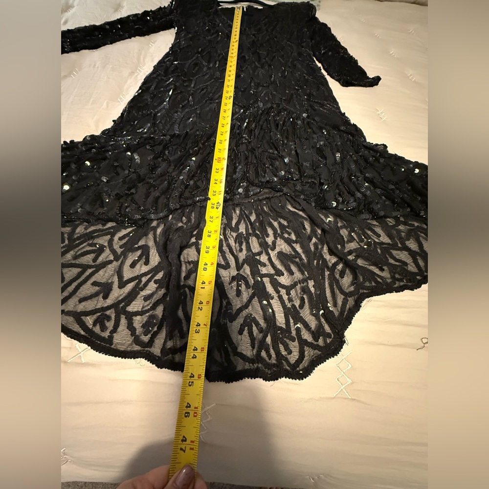 VINTAGE O.R Silk Fashions Formal Dress size L ( 100%silk ) - Picture 13 of 14
